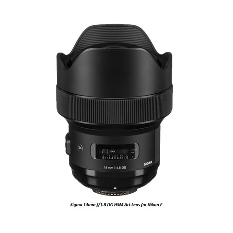 Sigma 14mm F1.8 DG HSM Art Lens for Nikon F