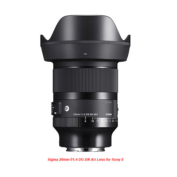 Sigma 20mm F1.4 DG DN Art Lens for Sony E