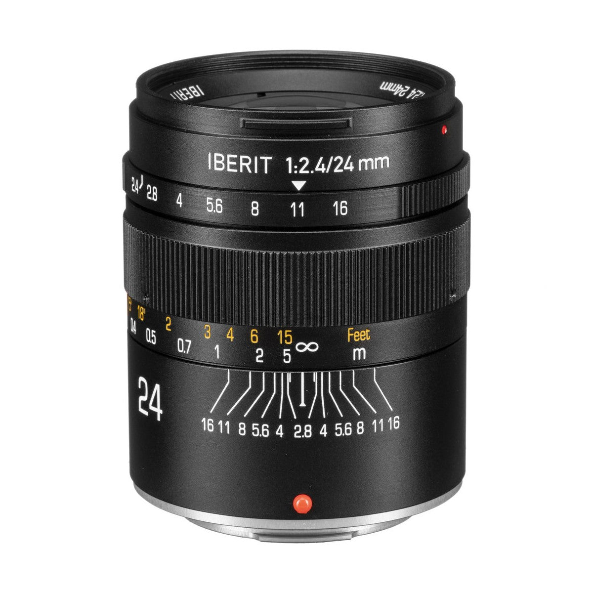 KIPON 単焦点レンズ IBERIT (イベリット) 50mm f / 2.4レンズfor Fujifilm Xレンズ Frosted Black(つや消し ブラック) 焦点工房 / マウントアダプター専門店