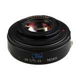 KIPON Baveyes 0.7x Autofocus Lens Mount Adapter for Canon EF-Mount Lens to Sony-E Mount Camera