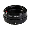Kipon Macro Lens Mount Adapter with Helicoid for Nikon- Sony E Mount Camera