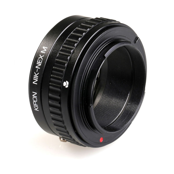 Kipon Macro Lens Mount Adapter with Helicoid for Nikon- Sony E Mount Camera — alternate view