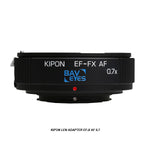 KIPON Baveyes 0.7x AF Lens Mount Adapter for Canon EF-Mount Lens to FUJIFILM X-Mount Camera