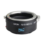 KIPON Baveyes 0.7x Mark 2 Lens Mount Adapter for Nikon F-Mount, G-Type Lens to FUJIFILM X-Mount Camera