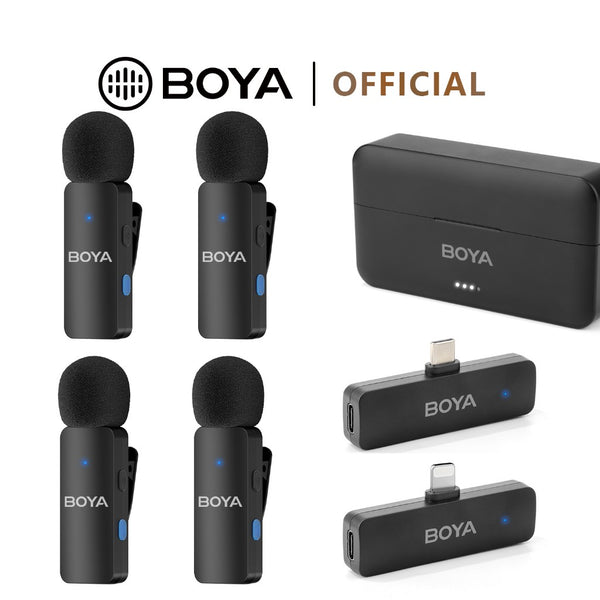 Boya BY-V4 3.5mm Wireless Microphone (4 TX + 1 RX)