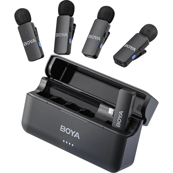 Boya BY-V4D Lightning Wireless Microphone (4 TX + 1 RX)