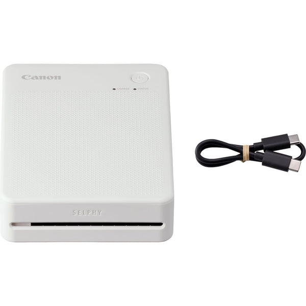 Canon SELPHY QX20 Starter Kit (White, with XC-20L Paper)