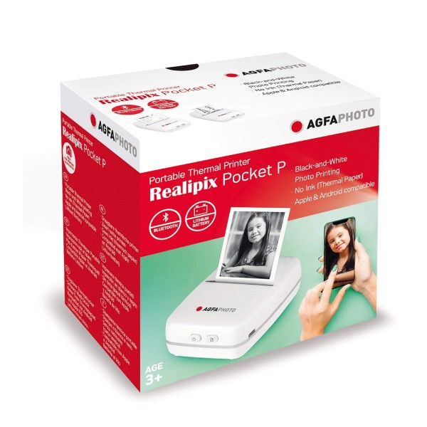 AgfaPhoto Realipix Pocket P Thermal Printer (White) — alternate view