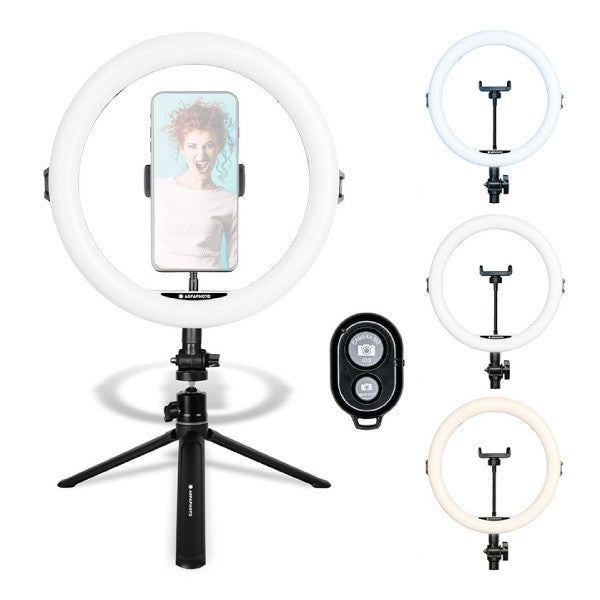 AgfaPhoto Realiview ARL11 11-inch Ring Light with Desktop Tripod — alternate view