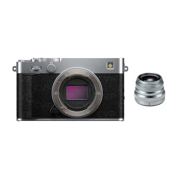 Fujifilm X-E5 Mirrorless Camera with XF 35mm F2 R WR Lens (Silver)