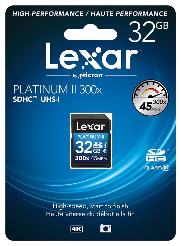 Lexar Platinum II 300x SDHC 32GB Memory Card