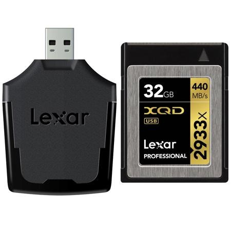 Lexar Professional XQD 32GB Memory Card with Reader