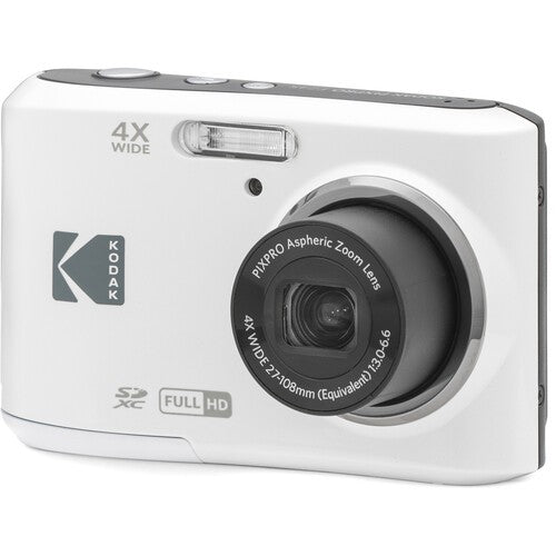 Kodak PIXPRO FZ45 Friendly Zoom Compact Camera (White) — alternate view