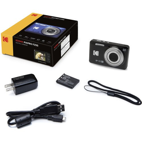Kodak PIXPRO FZ55 Friendly Zoom Compact Camera (Black) — alternate view