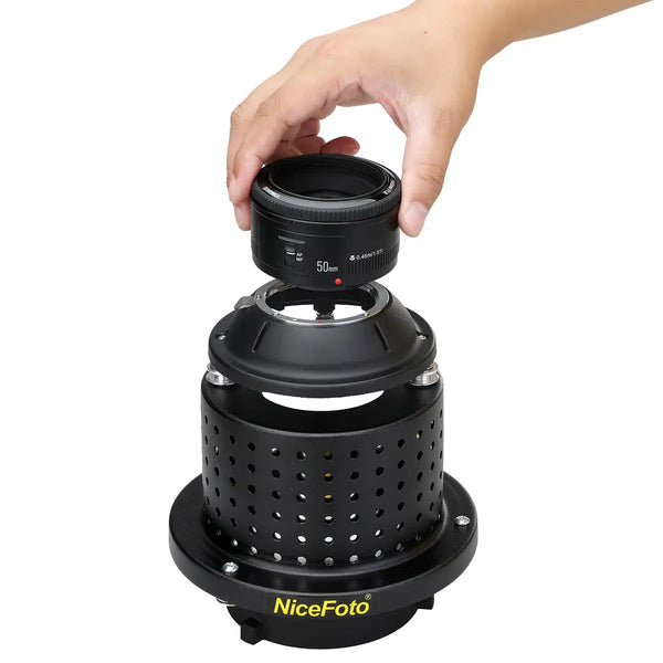 NiceFoto SN-28 Pro Optical Snoot Projection Attachment (36 Degree, Bowens Mount)