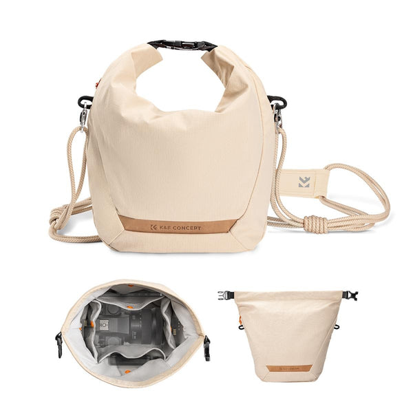 K&F Concept Urban Wanderer 11 Camera Sling Bag (Beige)