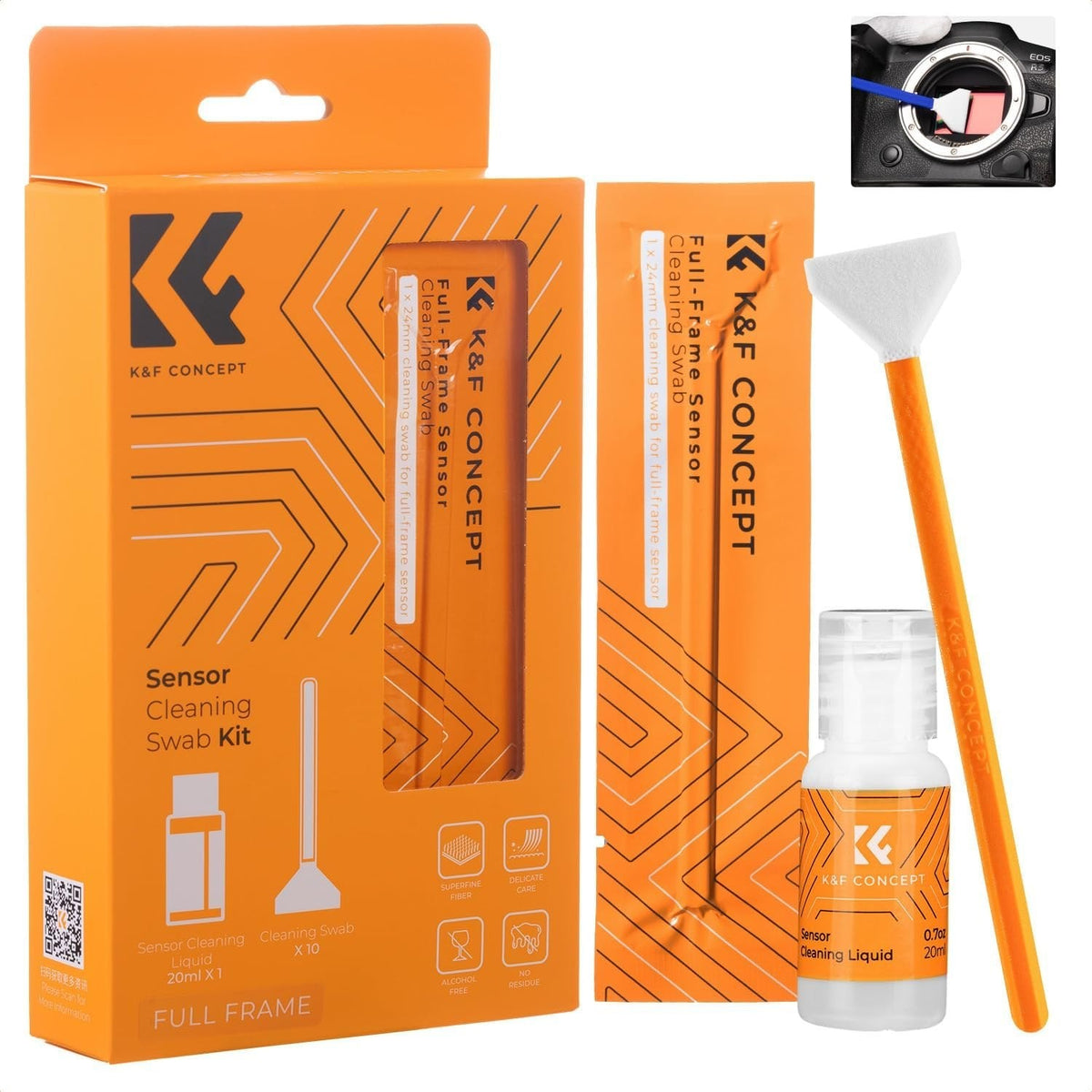 K&F Concept KF-1617 24mm Full-Frame Sensor Cleaning Swab Kit 10pcs