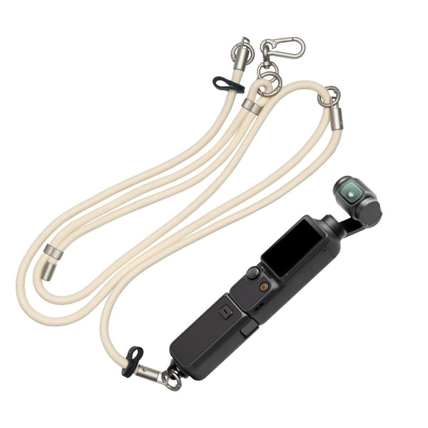 K&F Concept Neck Lanyard with 1/4-inch Mount for DJI Osmo Pocket 3 / 4 (Off White)