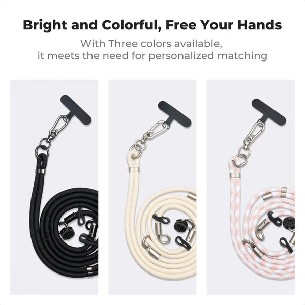K&F Concept Neck Lanyard with 1/4-inch Mount for DJI Osmo Pocket 3 / 4 (Off White) — alternate view