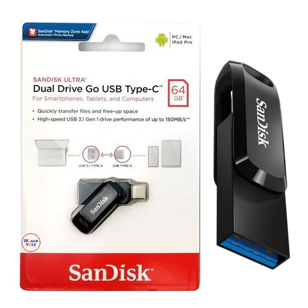 SanDisk Ultra Dual Drive Go USB Type-C 64GB Flash Drive
