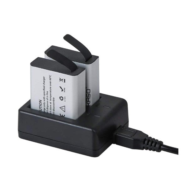 AKASO Battery Kit for V50 Pro (2 Batteries, Dual Charger) — alternate view