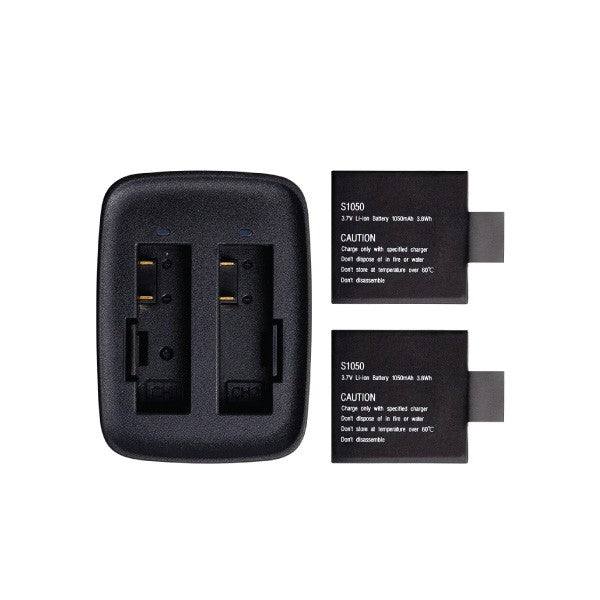 AKASO Battery Kit for V50 Elite (2 Batteries, Dual Charger) — alternate view