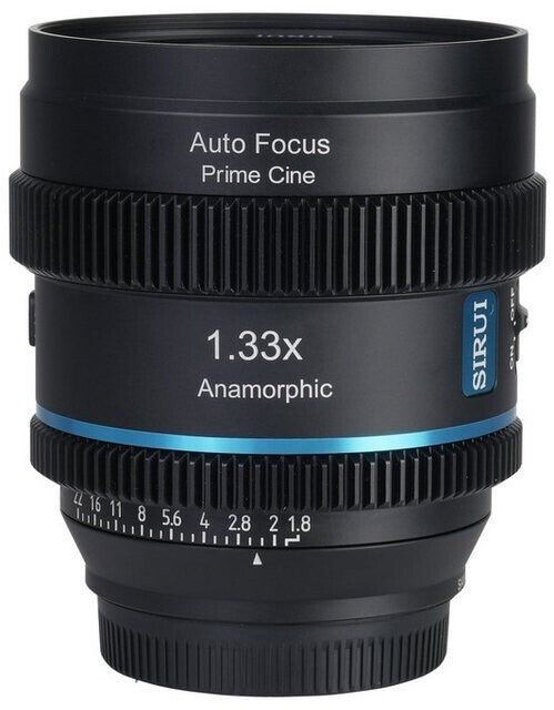 SIRUI 20mm T1.8 1.33x S35 Anamorphic AF Lens for Micro Four Thirds (Blue Flare)