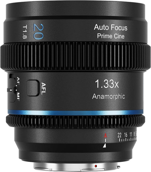 SIRUI 20mm T1.8 1.33x S35 Anamorphic AF Lens for Micro Four Thirds (Neutral Flare)