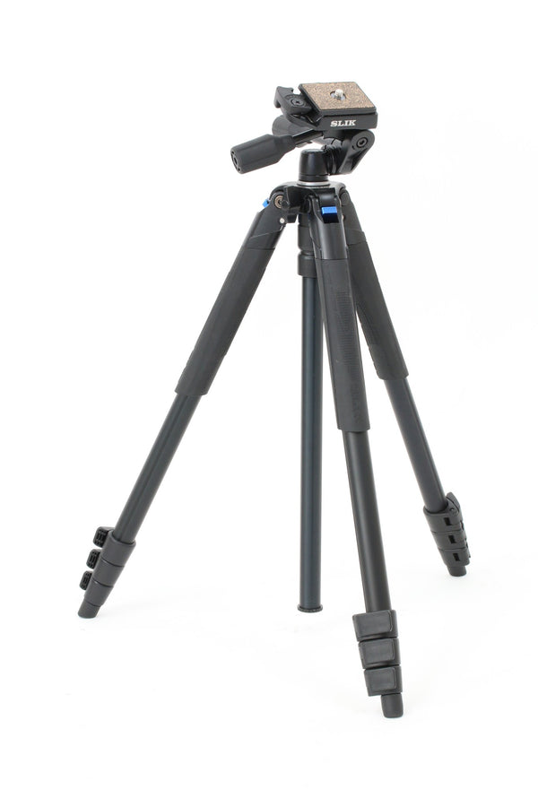 SLIK Sprint Pro III Travel Tripod with SH-704E 3-Way Pan Head (Black)