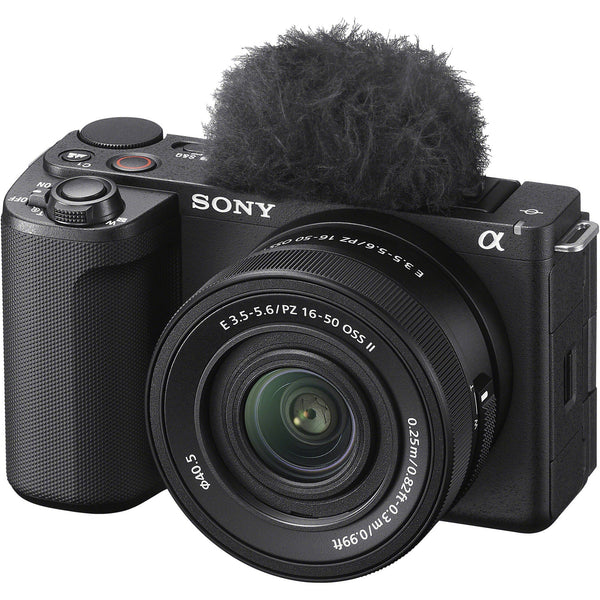 Sony ZV-E10 II Vlog Camera with E PZ 16-50mm Lens and GP-VPT3 Grip (Black)