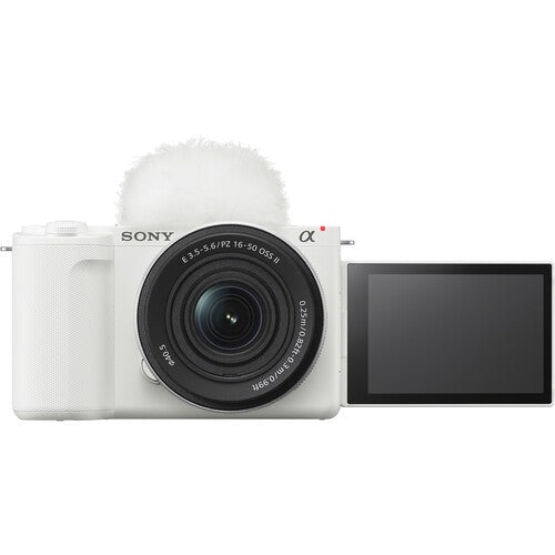 Sony ZV-E10 II Vlog Camera with E PZ 16-50mm Lens and GP-VPT3 Grip (White)