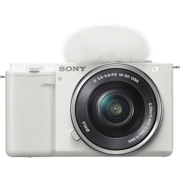 Sony ZV-E10 Vlog Camera with E PZ 16-50mm Lens (White)